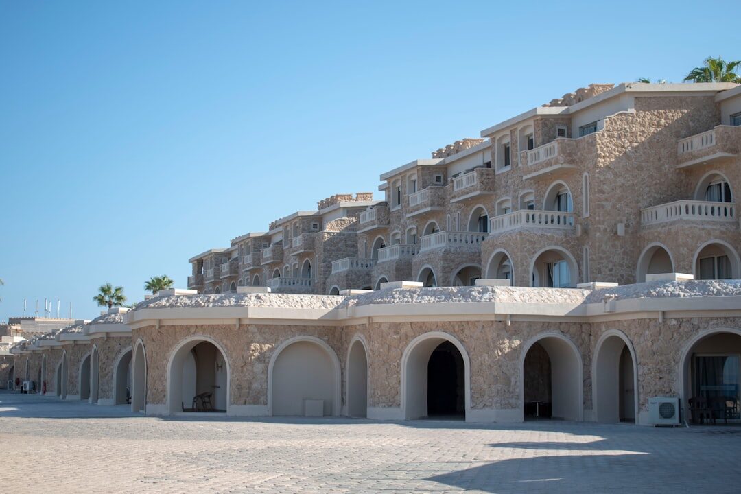 Elegant Mediterranean apartment buildings on the Costa del Sol